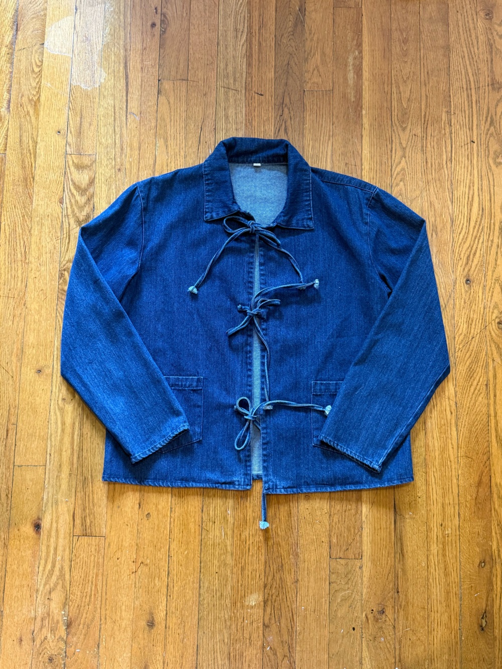 1960’s Dead-stock (brand unknown): Indigo Denim Tie-Front Jacket